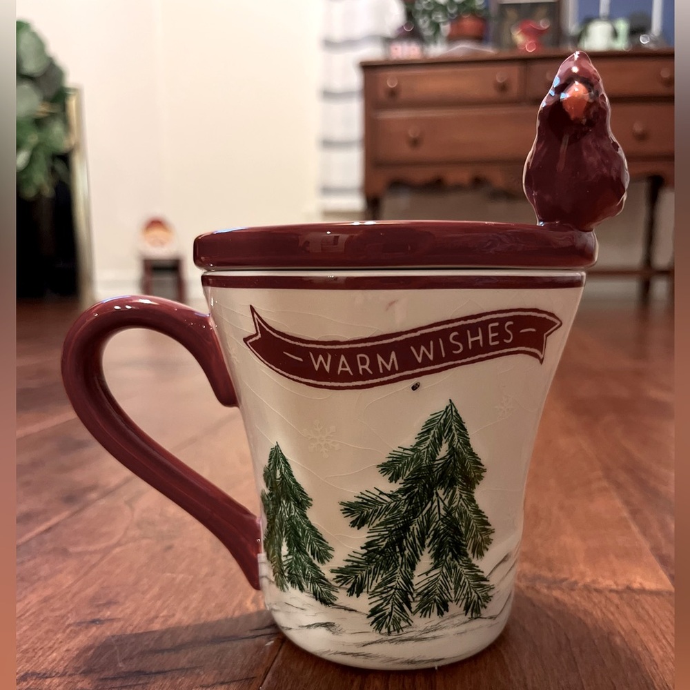 Christmas mug with cover for cookies 🍪